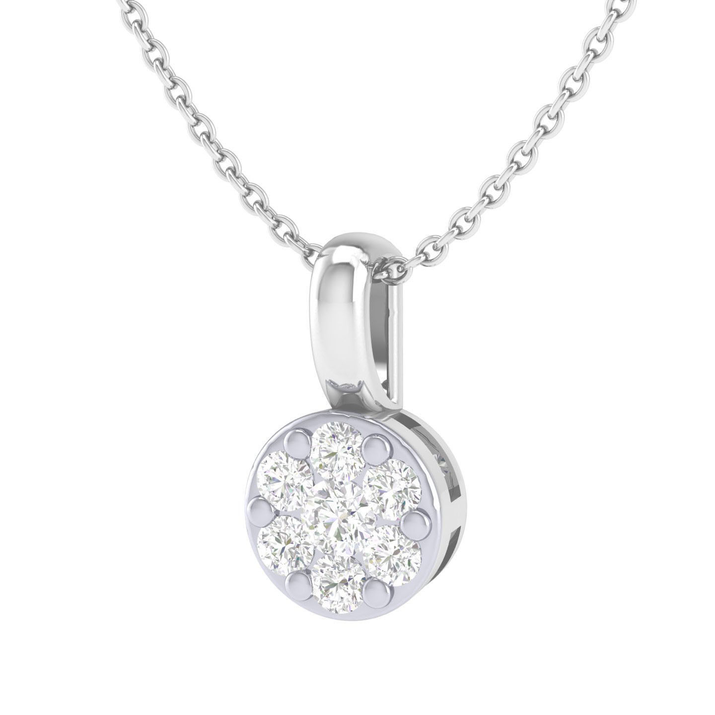 Women solitaire pendant 3dm stl jcd render details 3D print model_6