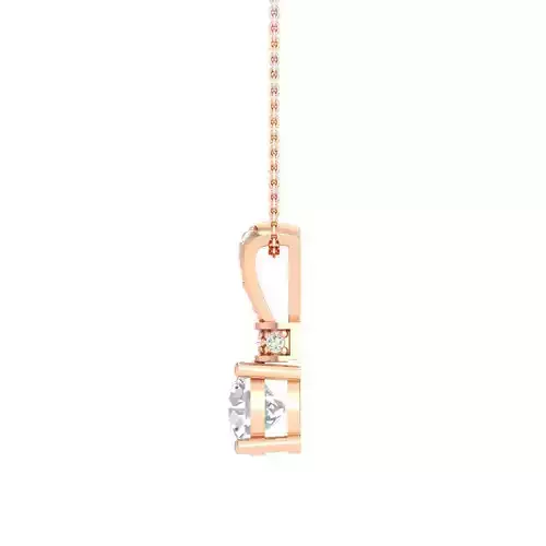 Women solitaire pendant 3dm stl jcd render details 