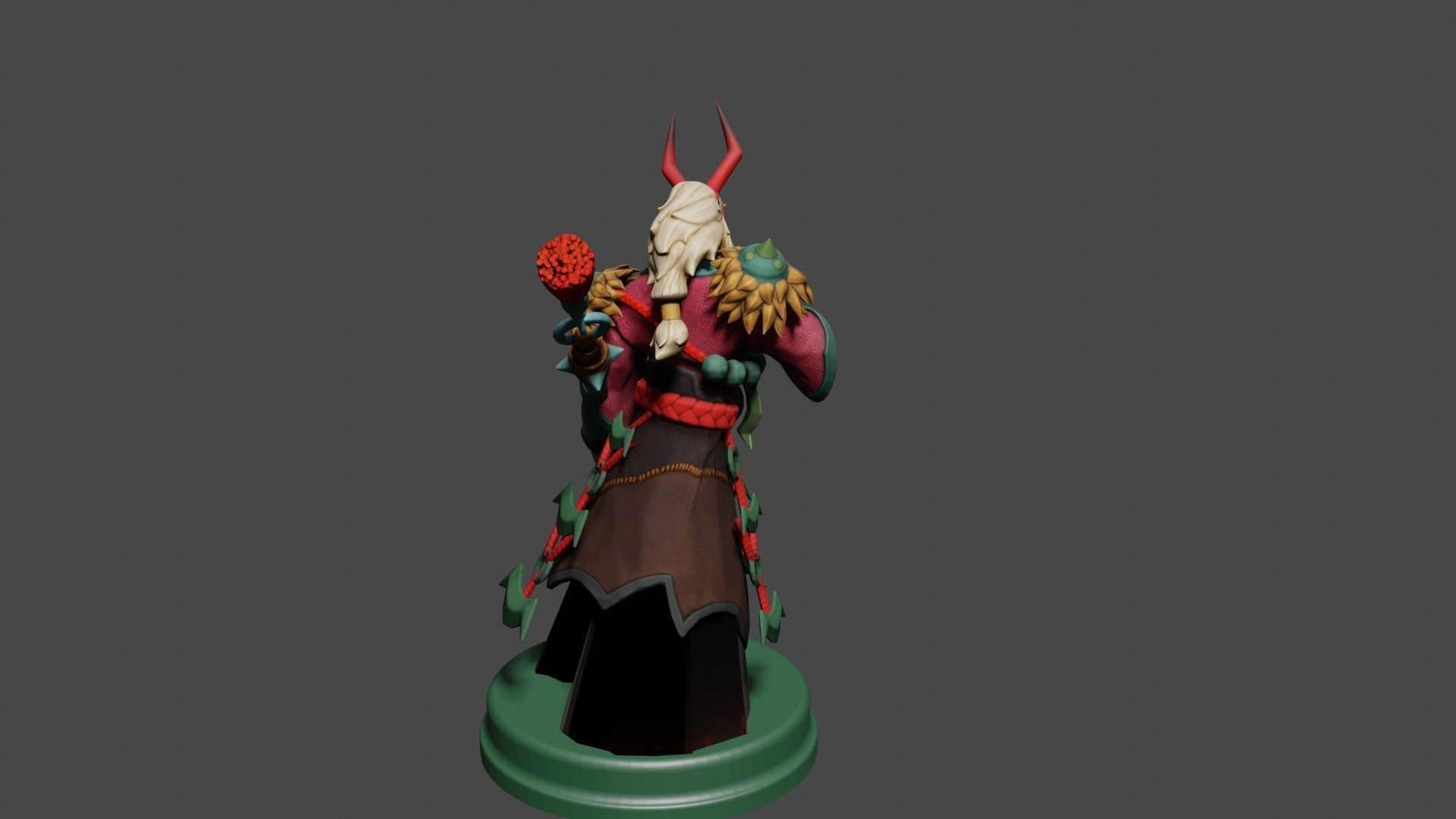 Grimstroke Printable from Dota2 3D model Low-poly 3D model_2