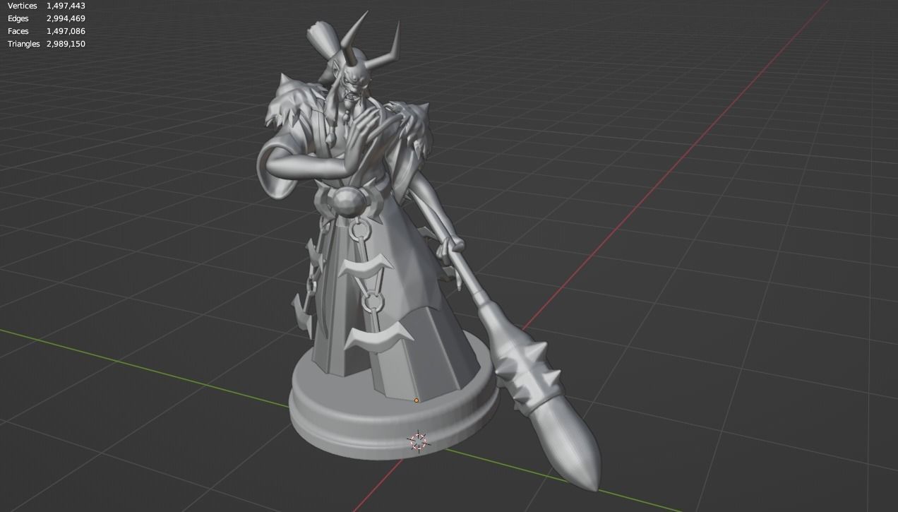 Grimstroke Printable from Dota2 3D model Low-poly 3D model_5
