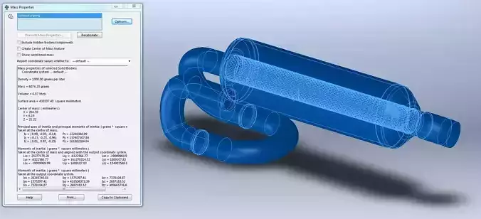 Formula Student Race Car Exhaust System 3D print model