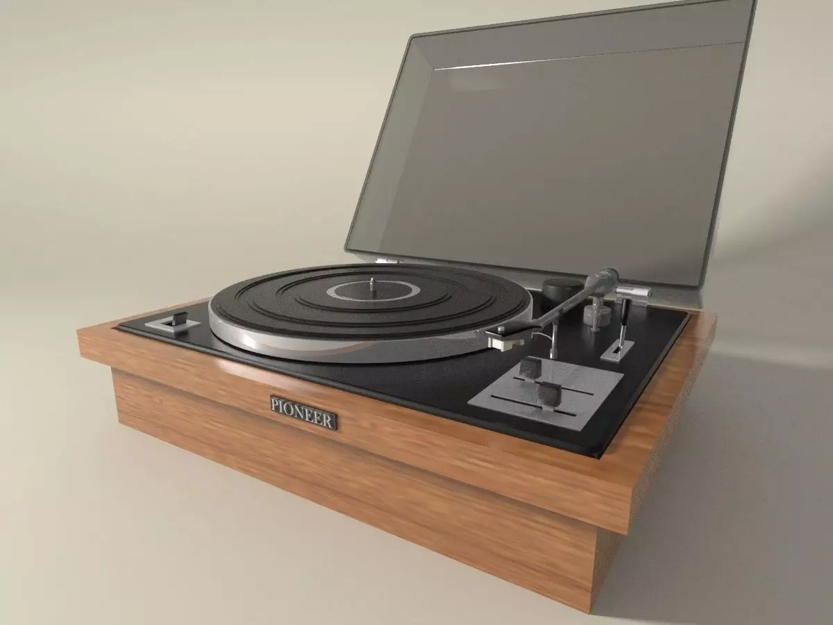 Pioneer vintage record player Free 3D model