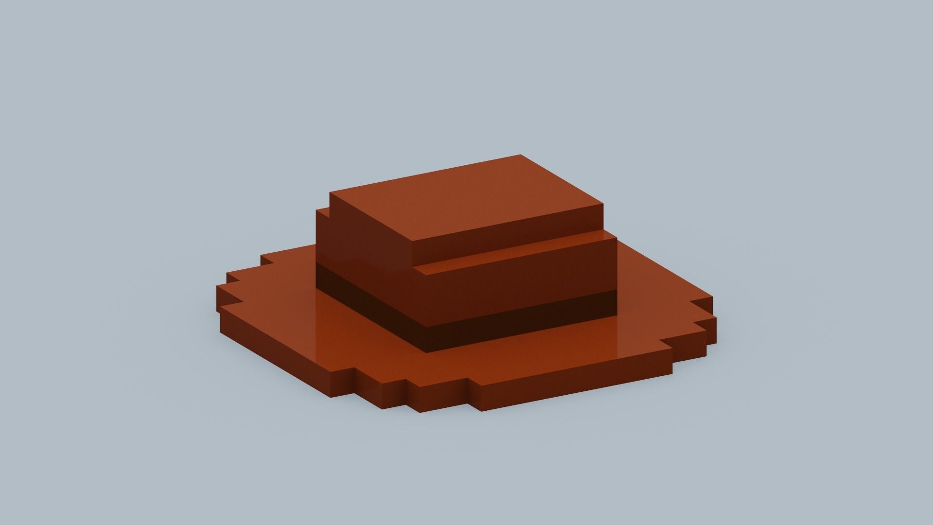 Voxel Hat Low-poly 3D model_9
