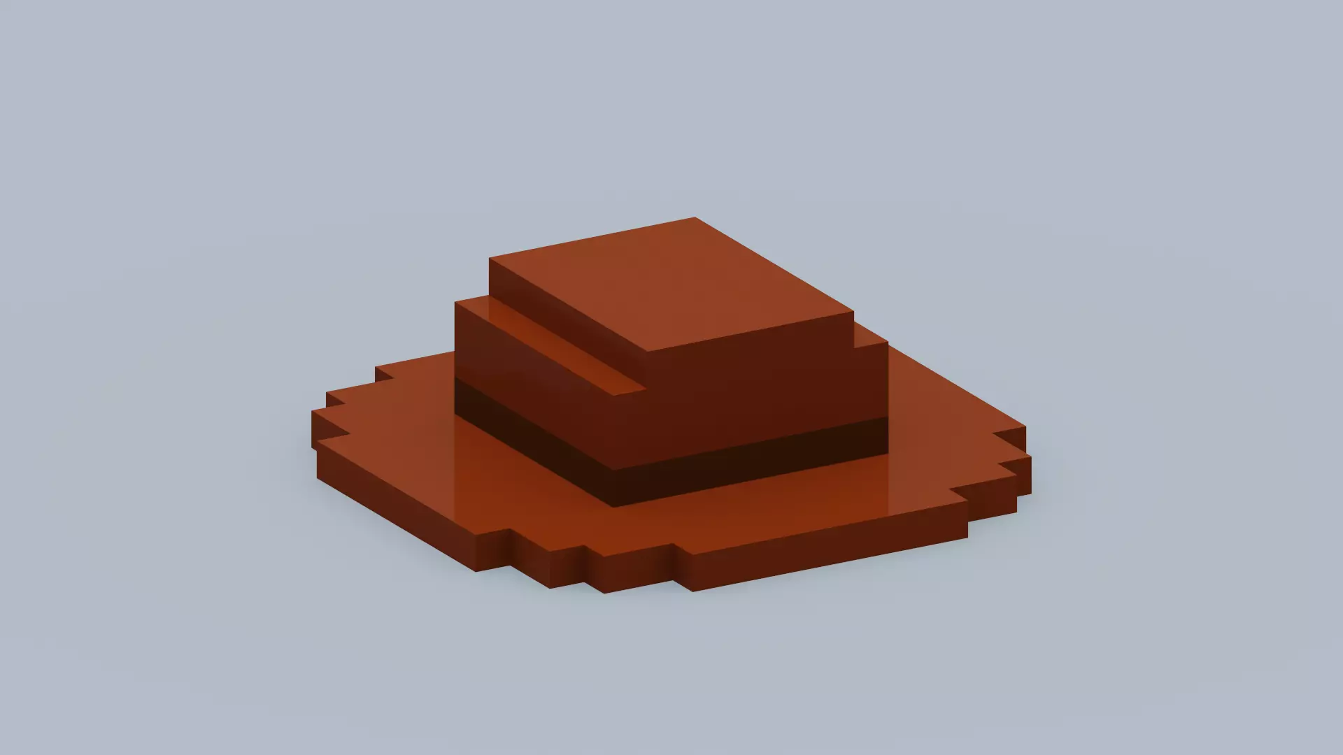 Voxel Hat Low-poly 3D model_0