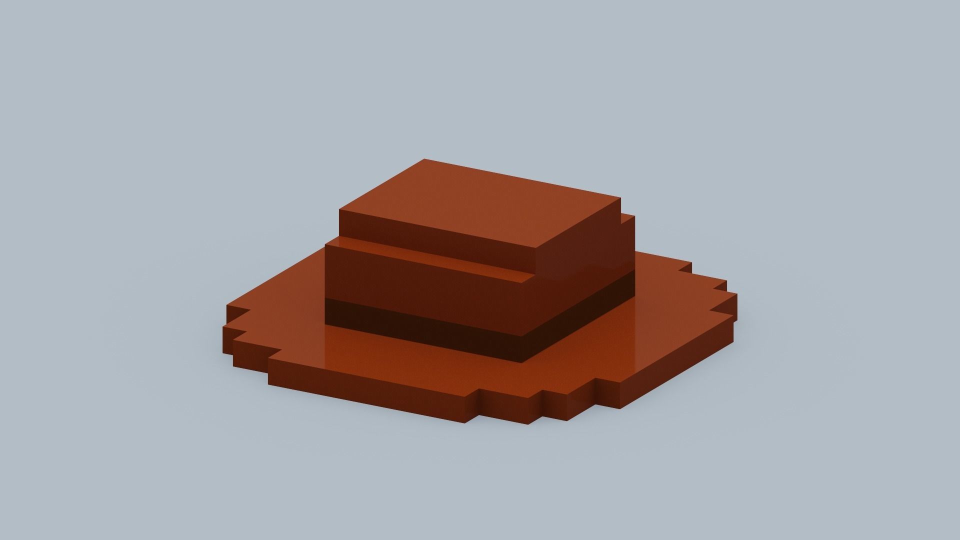 Voxel Hat Low-poly 3D model_5