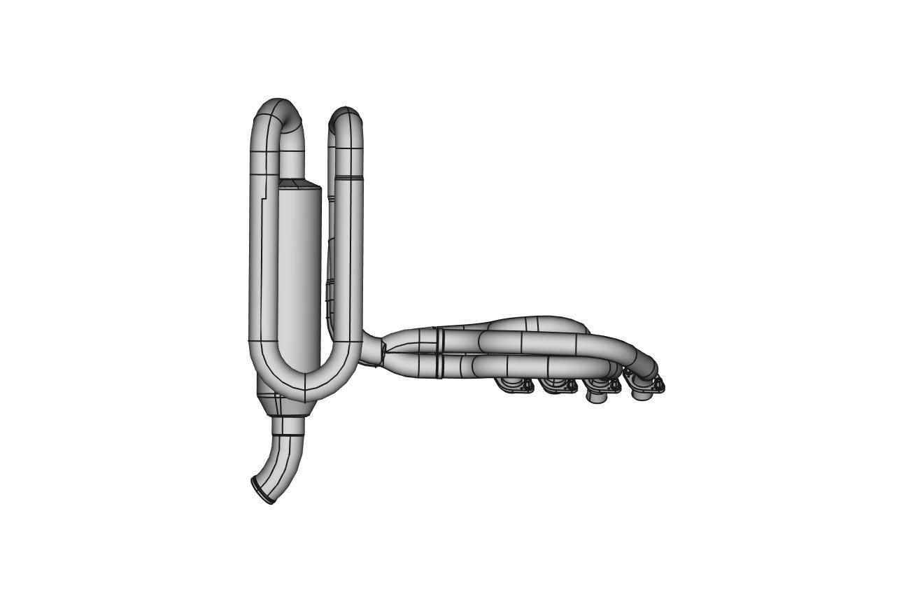 FS Race Car Exhaust system 3D print model_1
