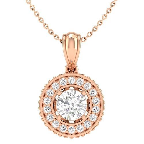 women Solitaire pendant 3dm stl jcd render details  3D print model
