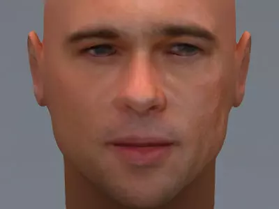 Brad Pitt 3D model_0