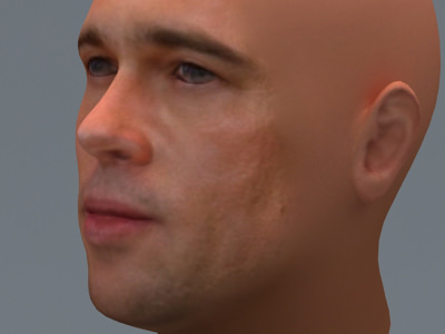 Brad Pitt 3D model_1