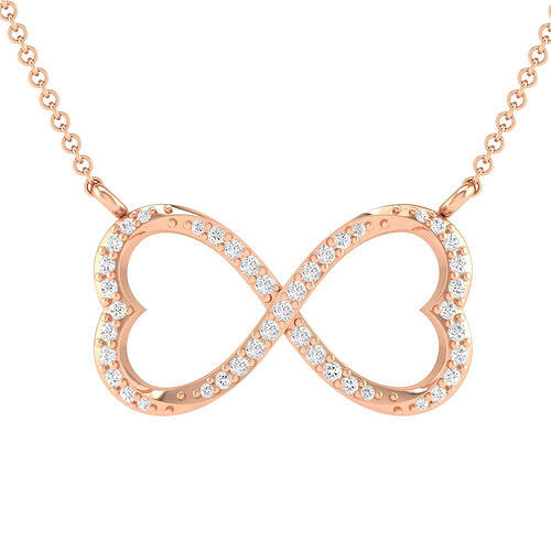 infinity love women pendant 3dm stl jcd render details  3D print model