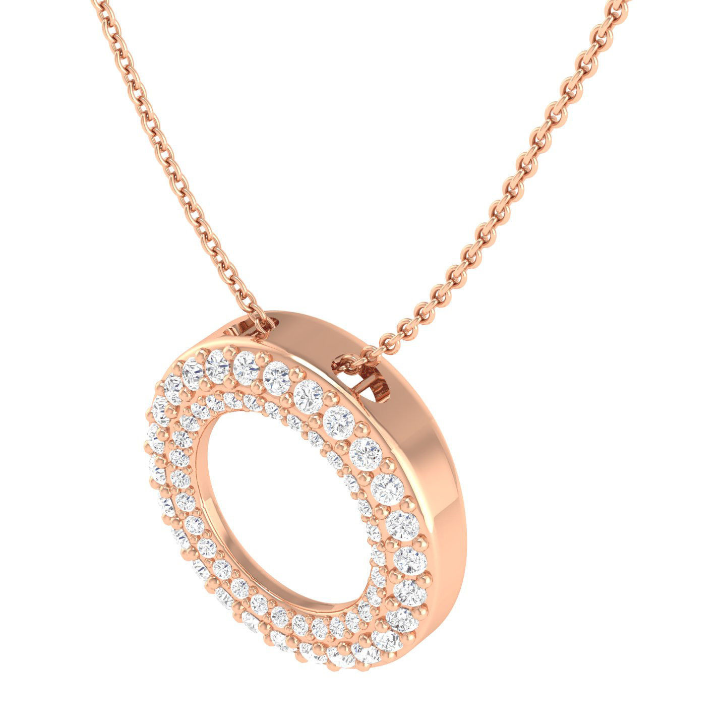 Women round pendant 3dm stl jcd render details 3D print model_2