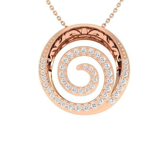 women spiral pendant 3dm stl jcd render details  3D print model