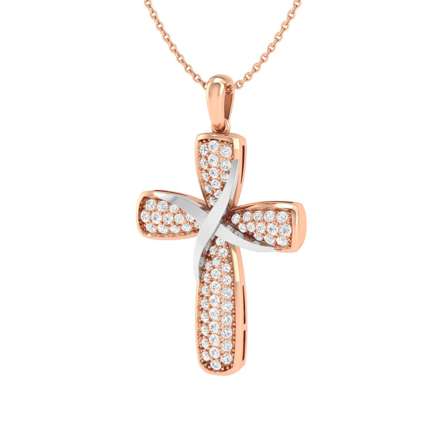 diamond cross pendant 3dm stl jcd render details  3D print model_2