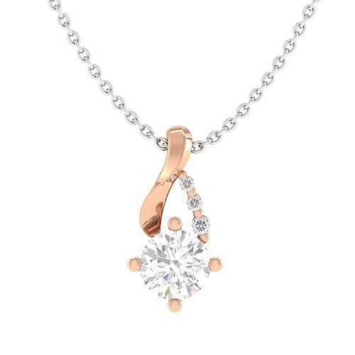 Solitaire women pendant 3dm stl jcd render details 