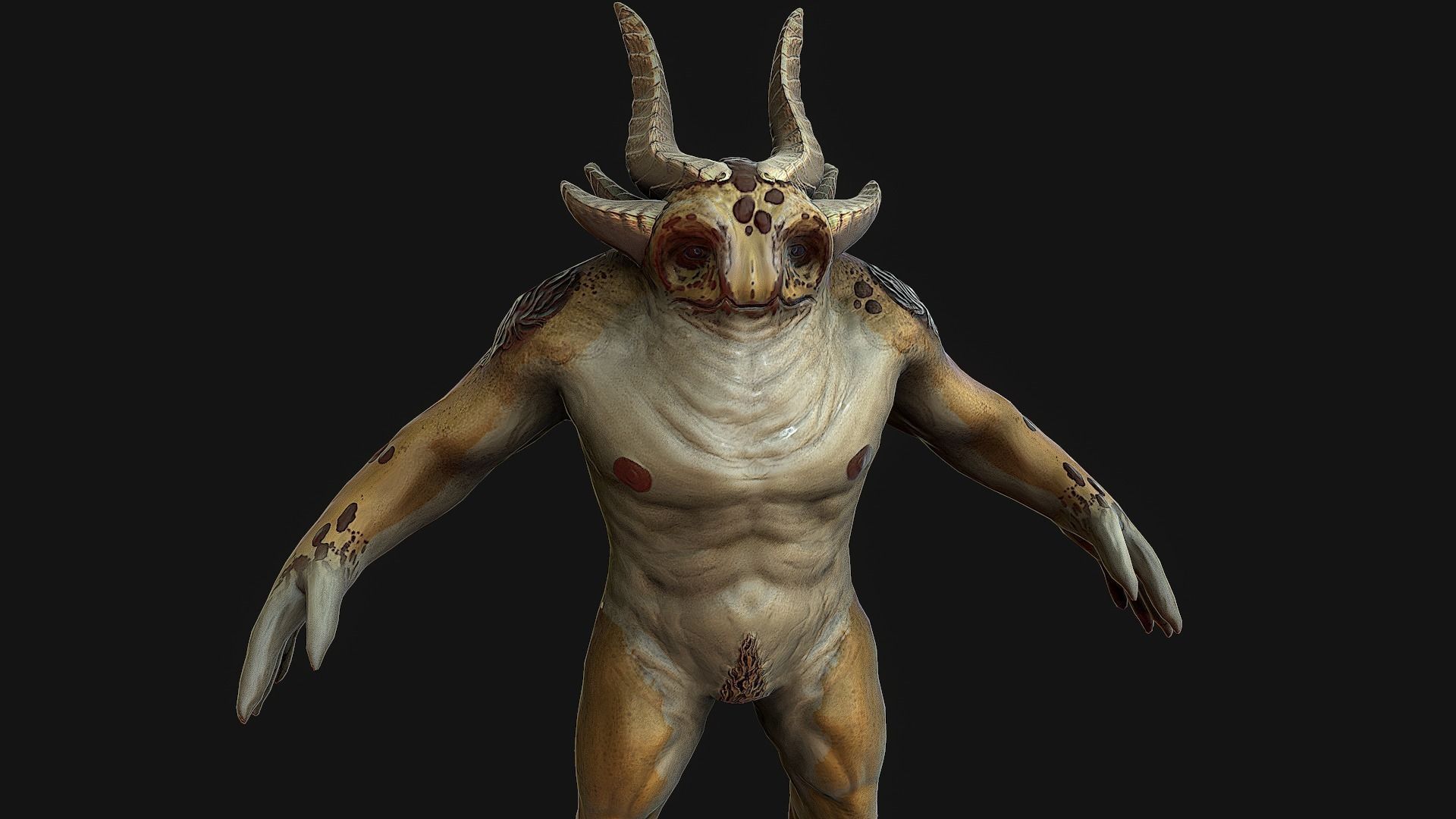 Rpg Creature  game ready Low-poly 3D model_4