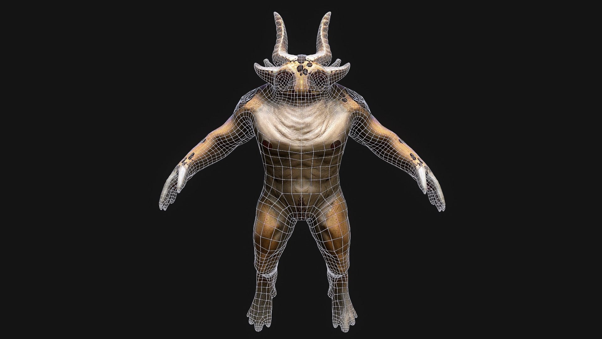 Rpg Creature  game ready Low-poly 3D model_2