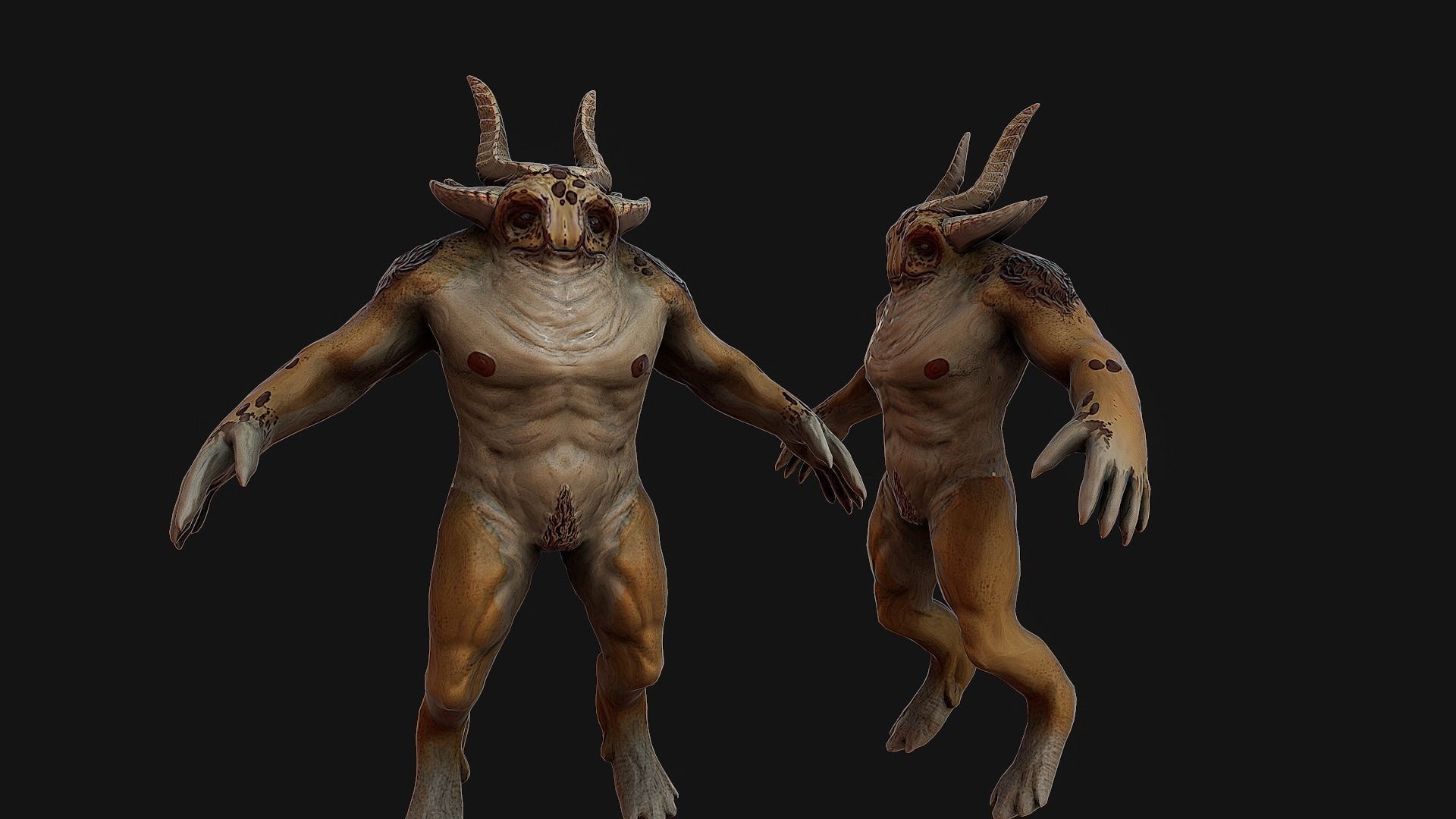 Rpg Creature  game ready Low-poly 3D model_5