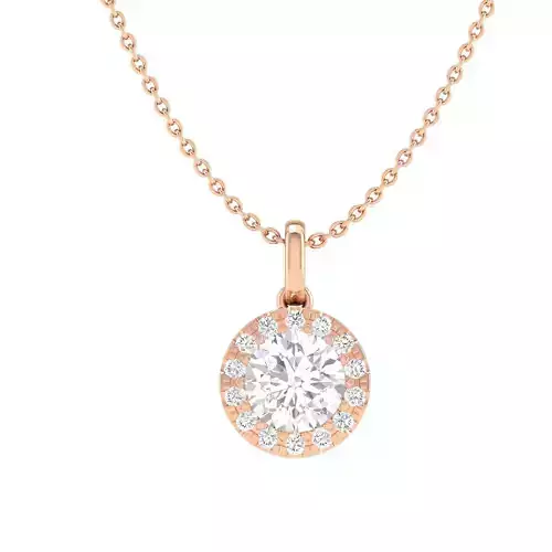 solitaire women pendant 3dm stl jcd render details 
