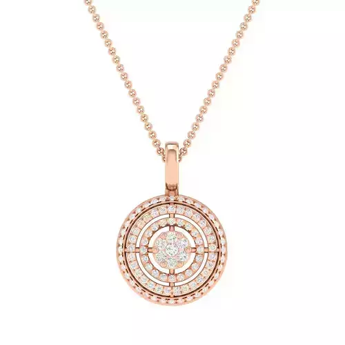 fancy round ring women pendant 3dm stl jcd render details 