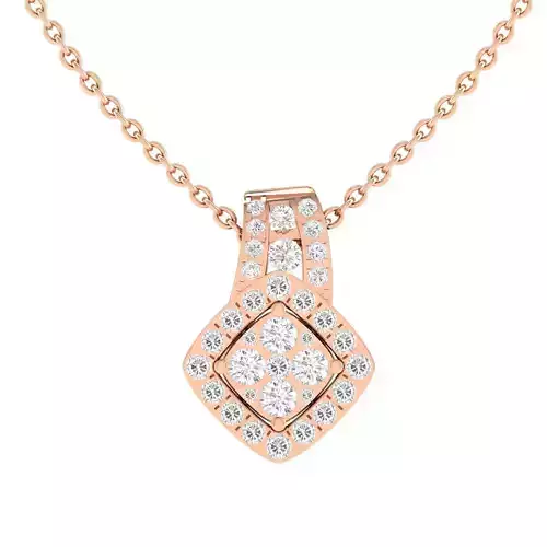 fancy square women pendant 3dm stl jcd render details 