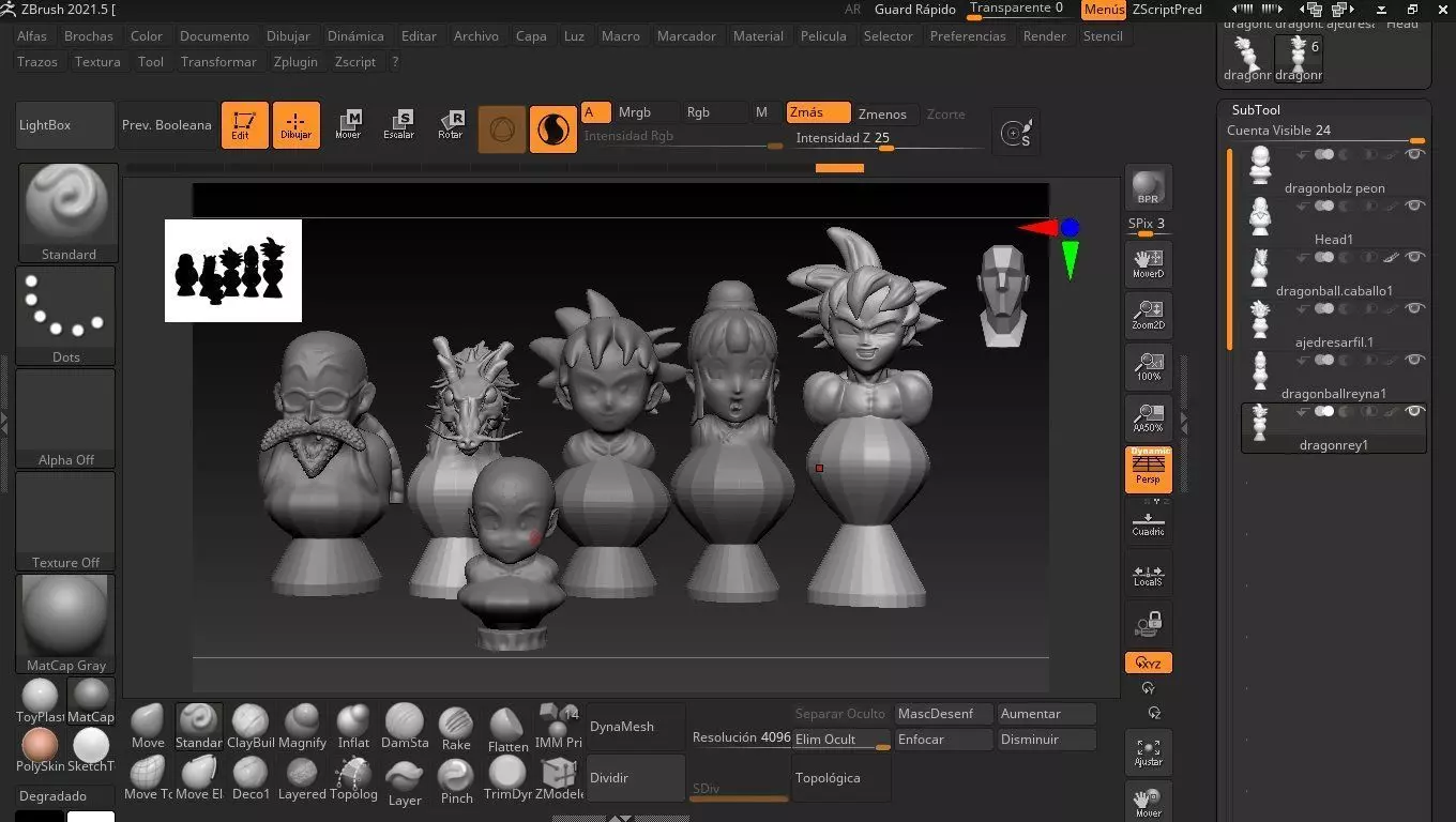 dragon ball z ajedrez  3D print model_0
