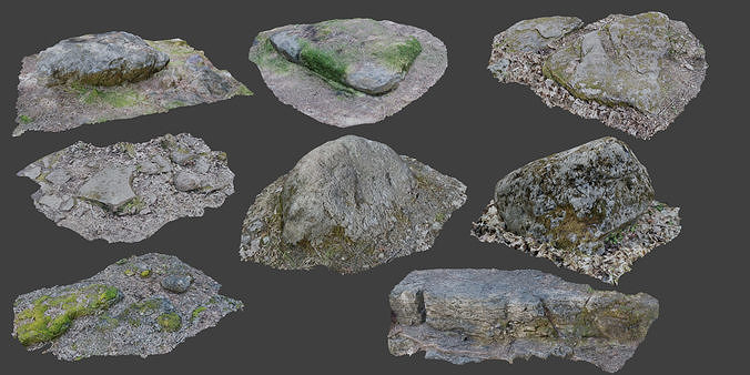 Photogrammetry Rocks Pack 3D model | CGTrader