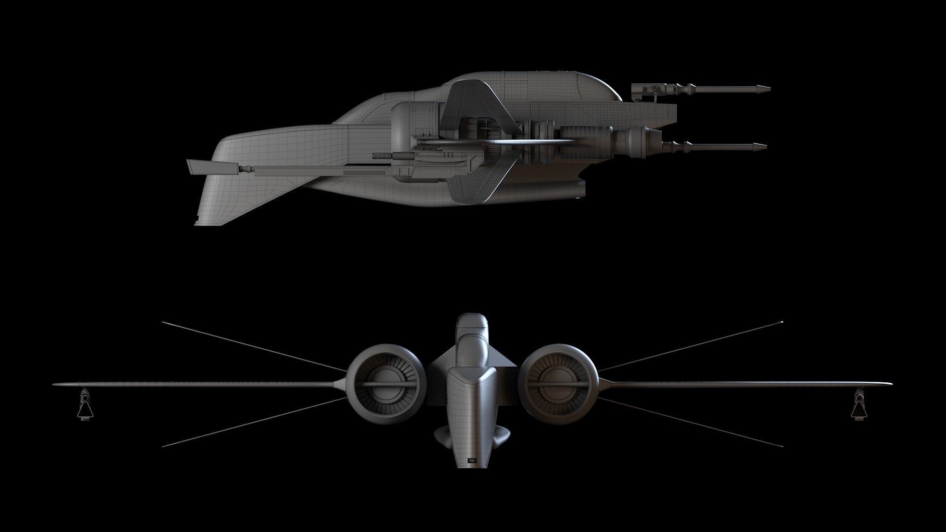 ARC-170 starfighter 3D model_15