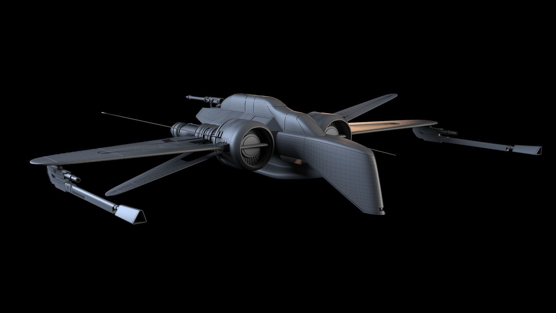 ARC-170 starfighter 3D model_12