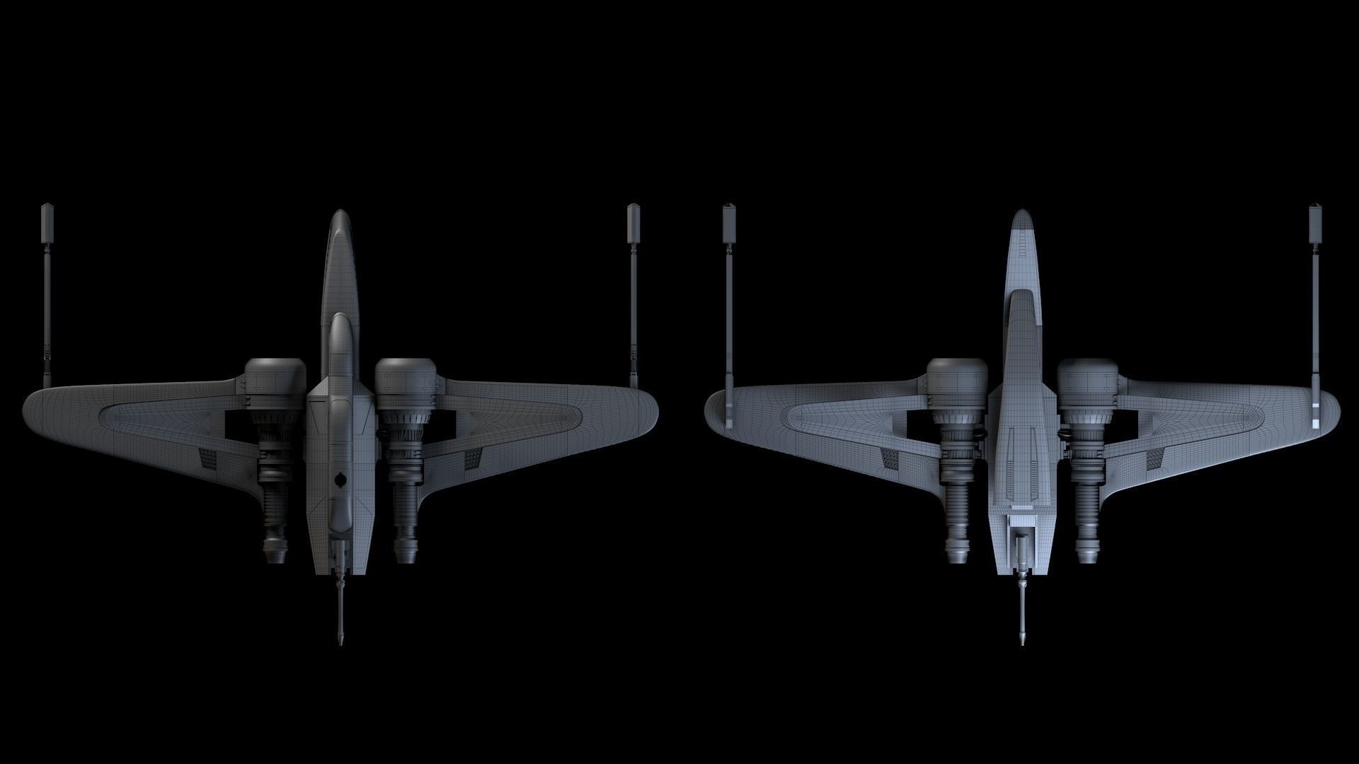ARC-170 starfighter 3D model_14