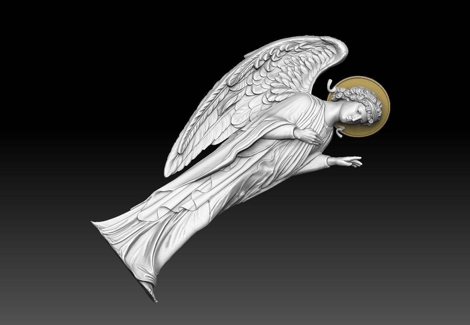 Archangel angel  cnc 3d priting  3D print model_6