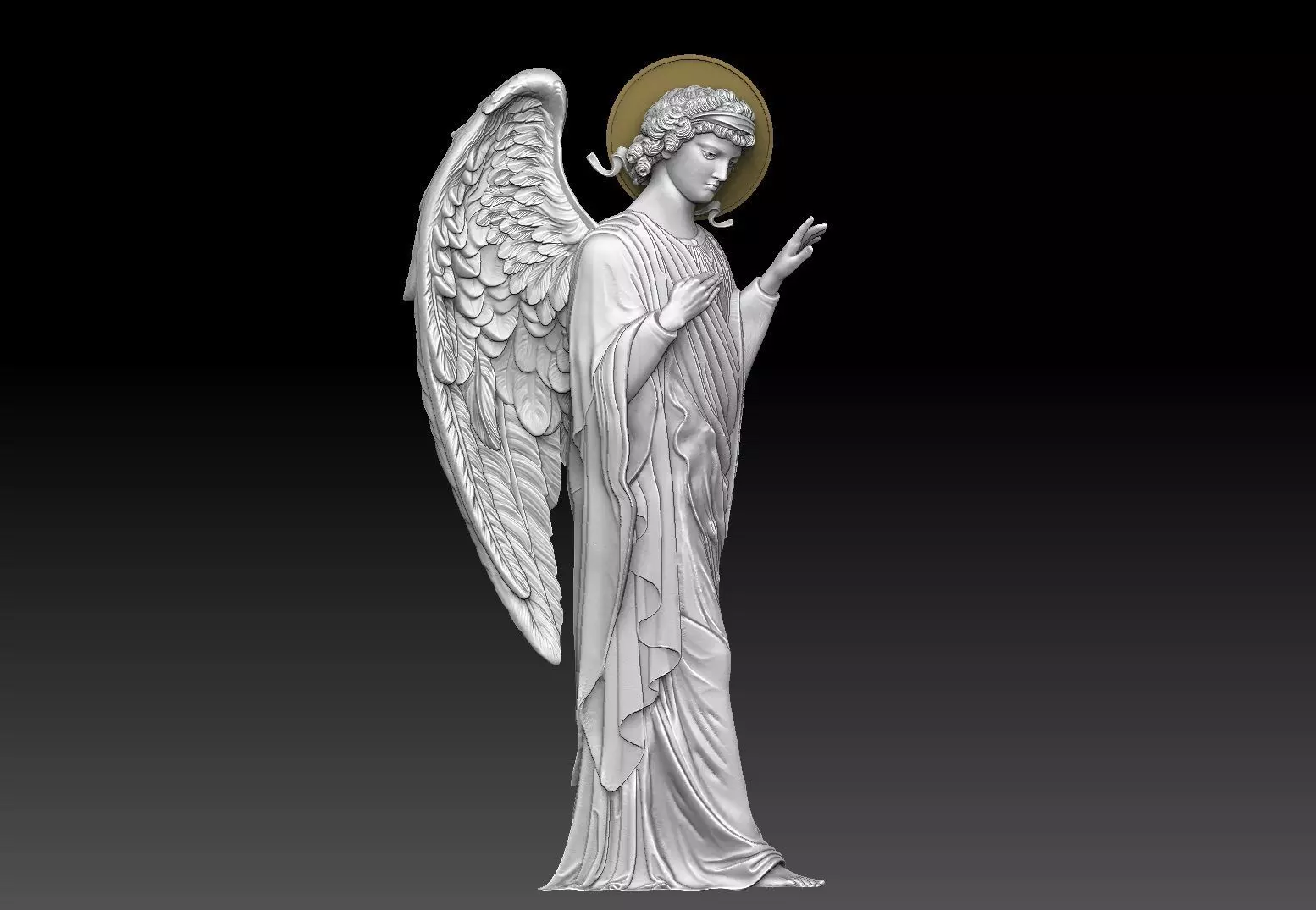 Archangel angel  cnc 3d priting  3D print model_0