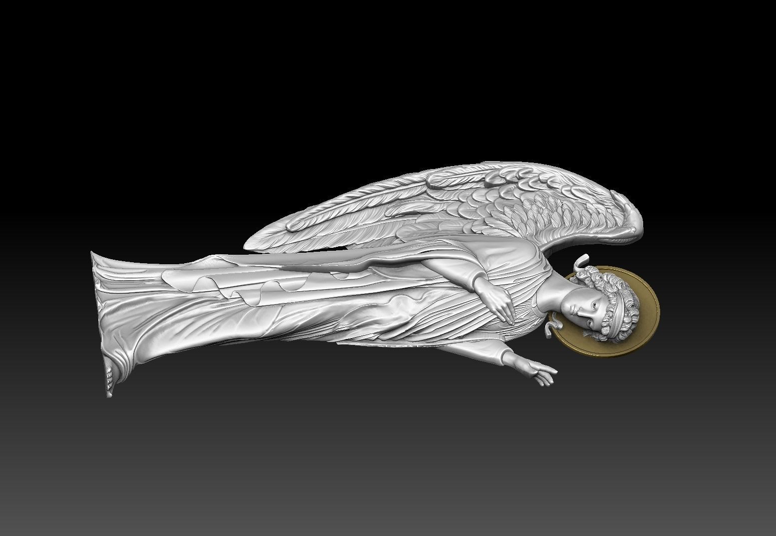 Archangel angel  cnc 3d priting  3D print model_5