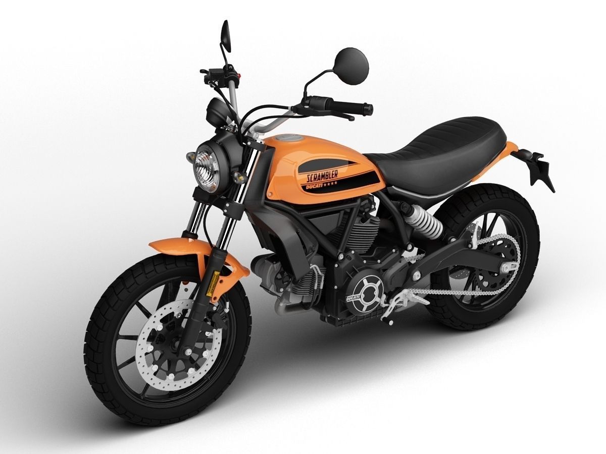 Ducati Scrambler Sixty2 2016 3D model_7