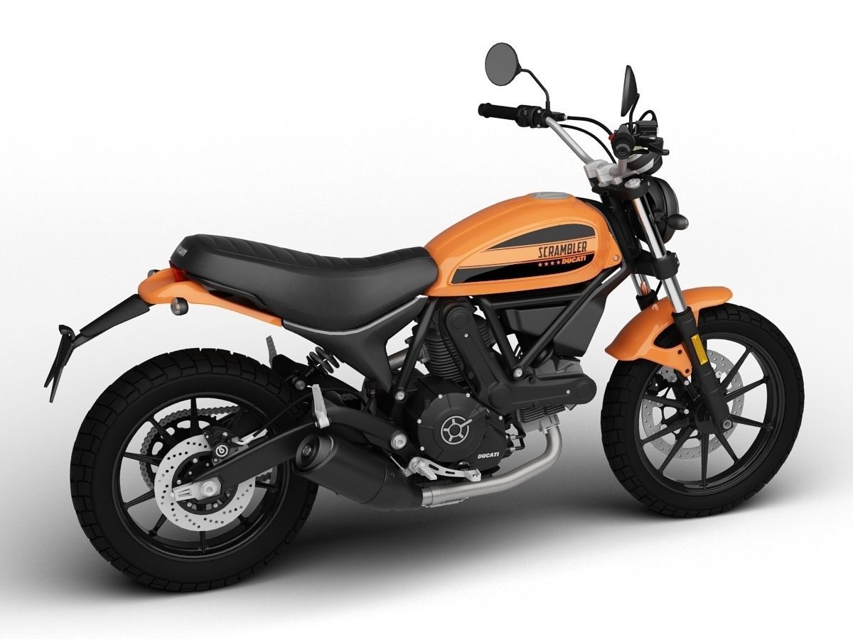 Ducati Scrambler Sixty2 2016 3D model_5