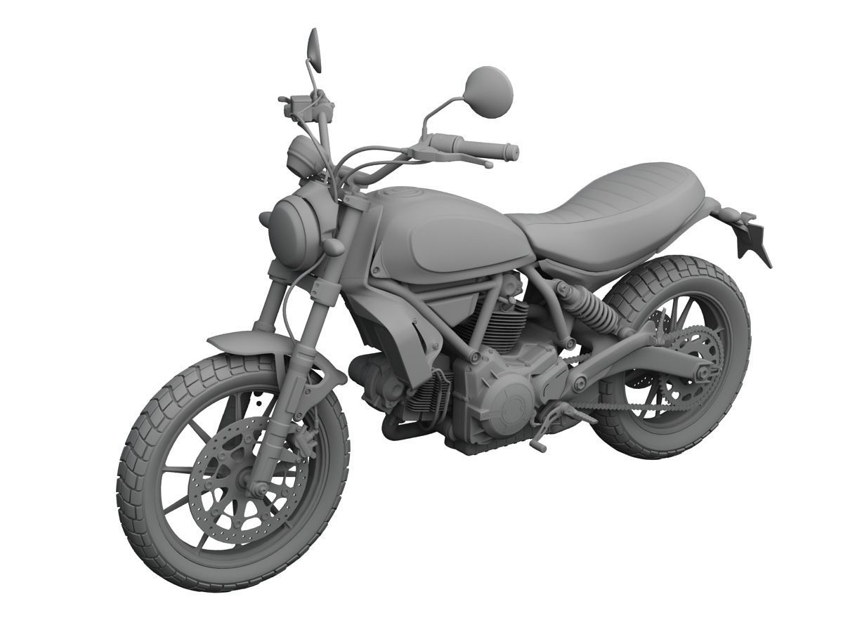 Ducati Scrambler Sixty2 2016 3D model_9