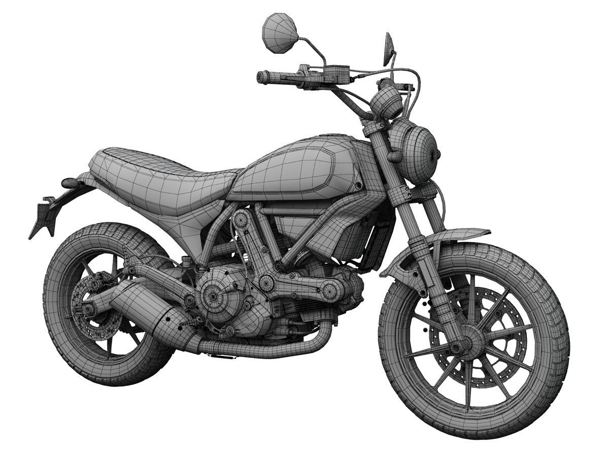 Ducati Scrambler Sixty2 2016 3D model_14