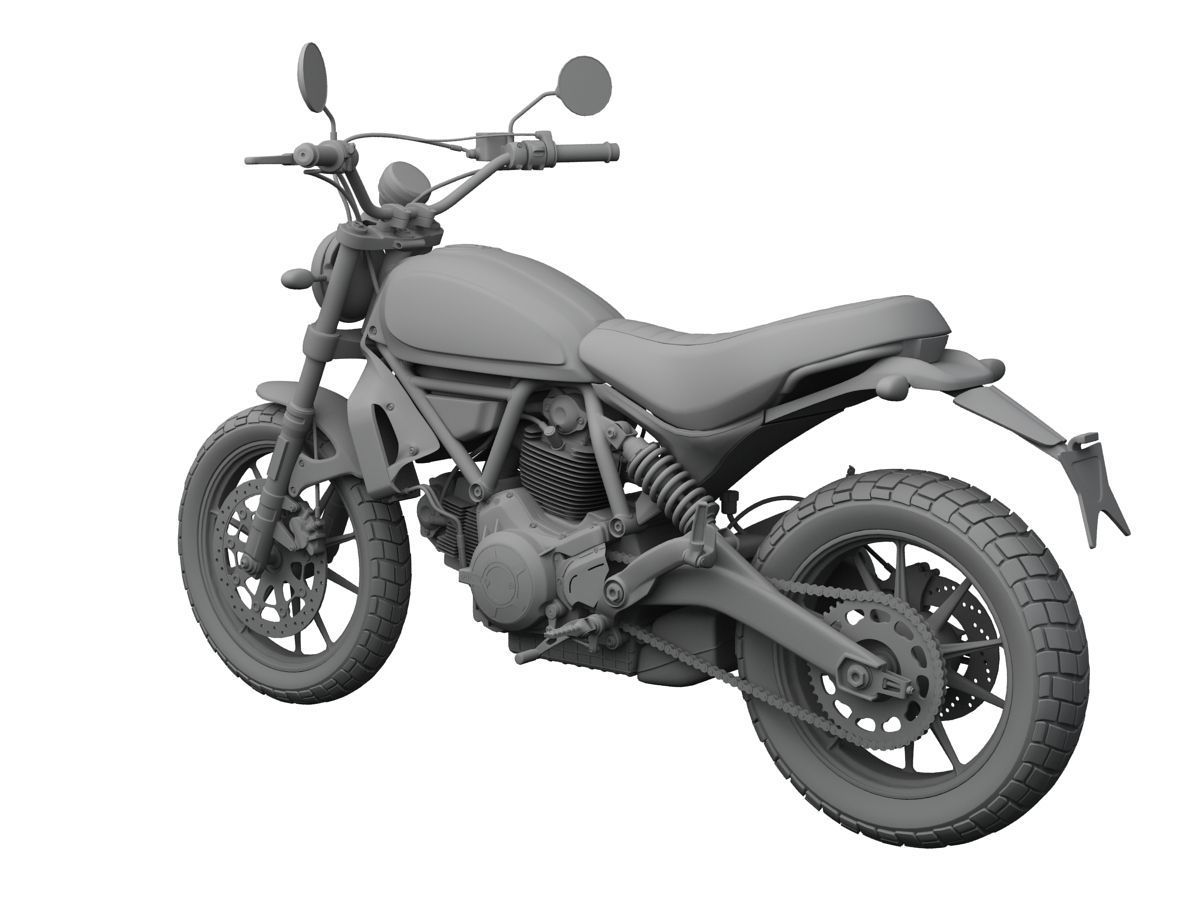 Ducati Scrambler Sixty2 2016 3D model_11