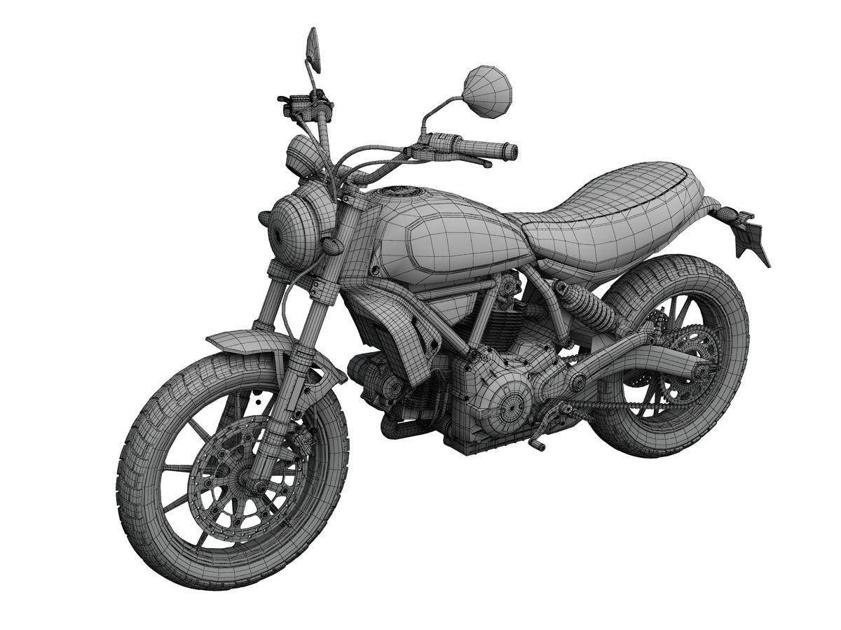 Ducati Scrambler Sixty2 2016 3D model_15