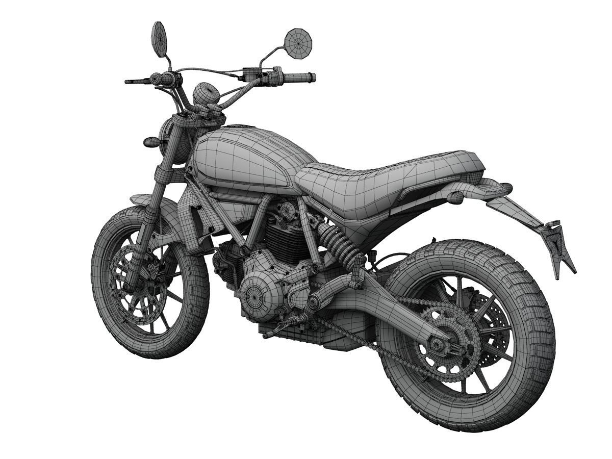 Ducati Scrambler Sixty2 2016 3D model_17