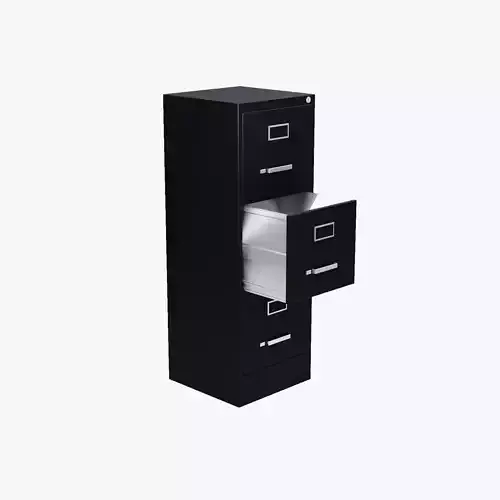 Tall Filing Cabinet 3D model