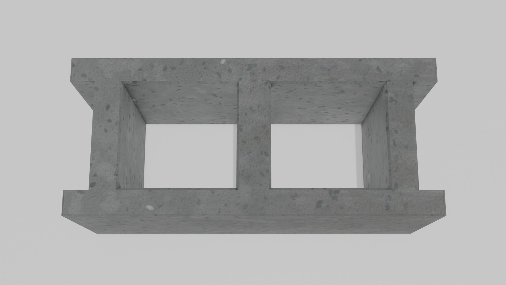 Cinderblock 2 Low-poly 3D model_4