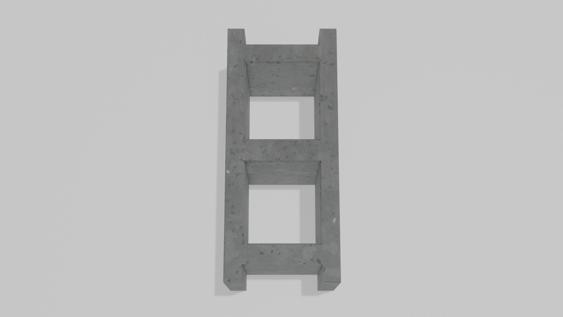 Cinderblock 2 Low-poly 3D model_6