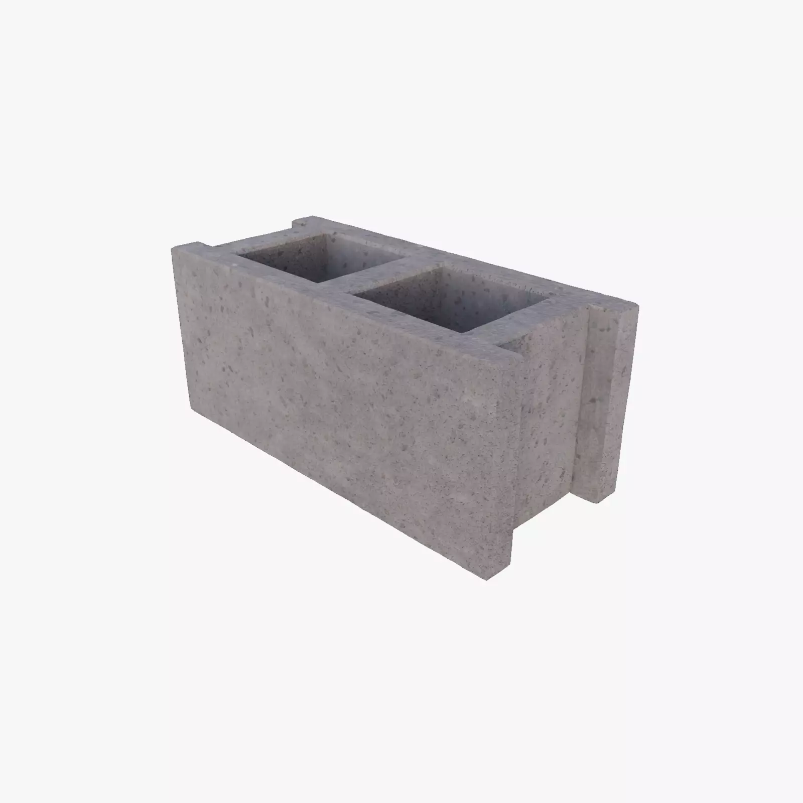 Cinderblock 2 Low-poly 3D model_0