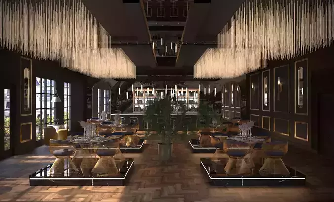 Restaurant Design 3D model