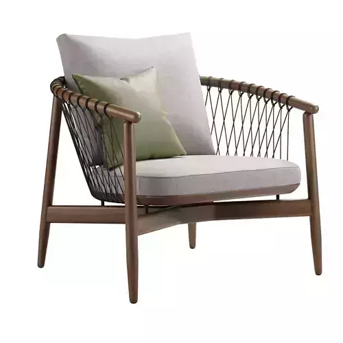 Crosshatch Lounge Chair 3D model
