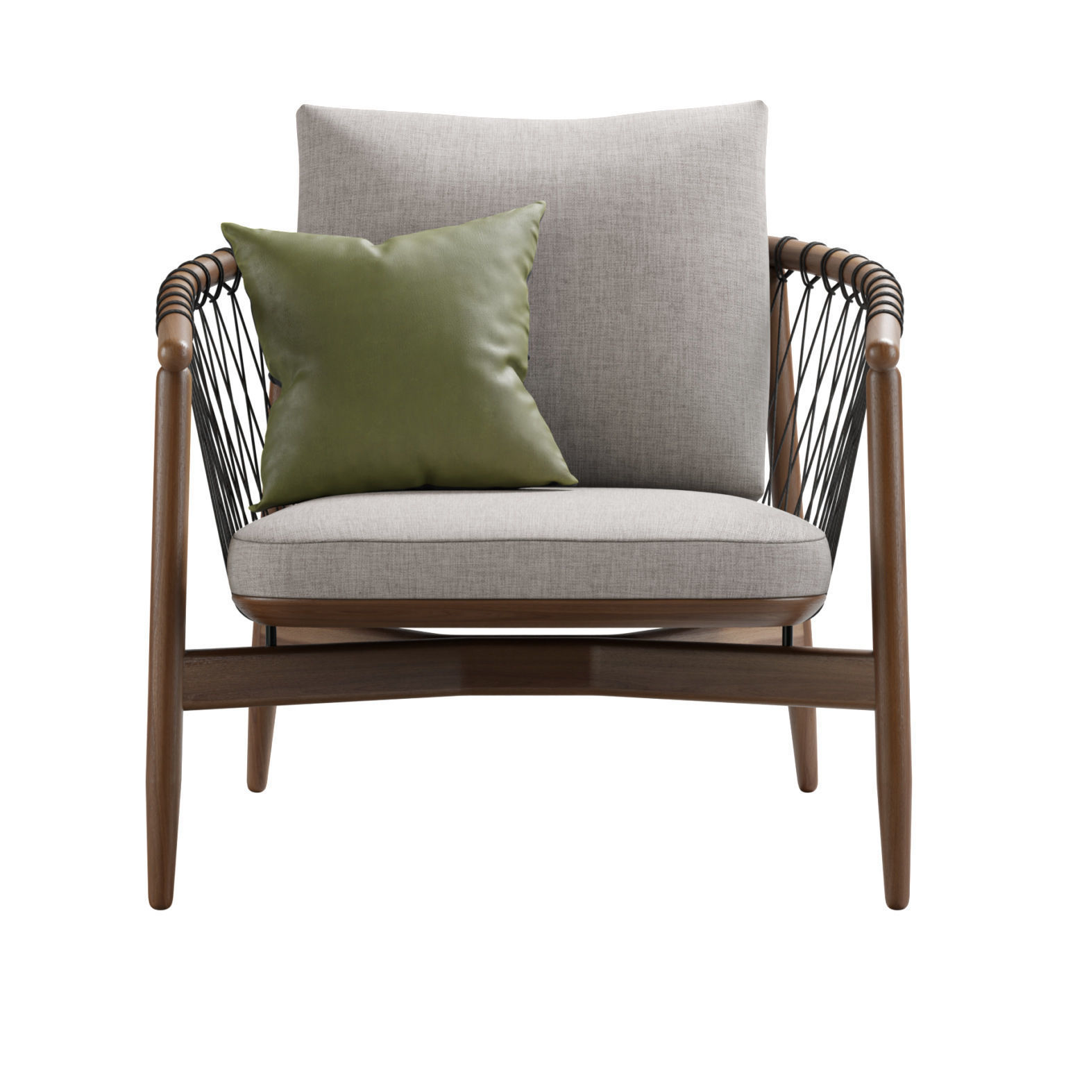 Crosshatch Lounge Chair 3D model_5