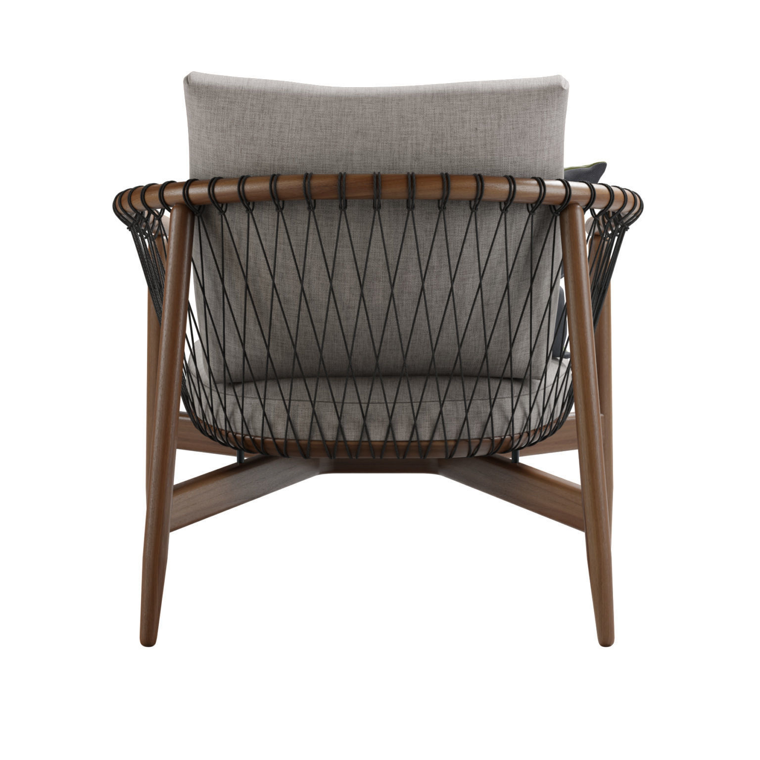 Crosshatch Lounge Chair 3D model_6