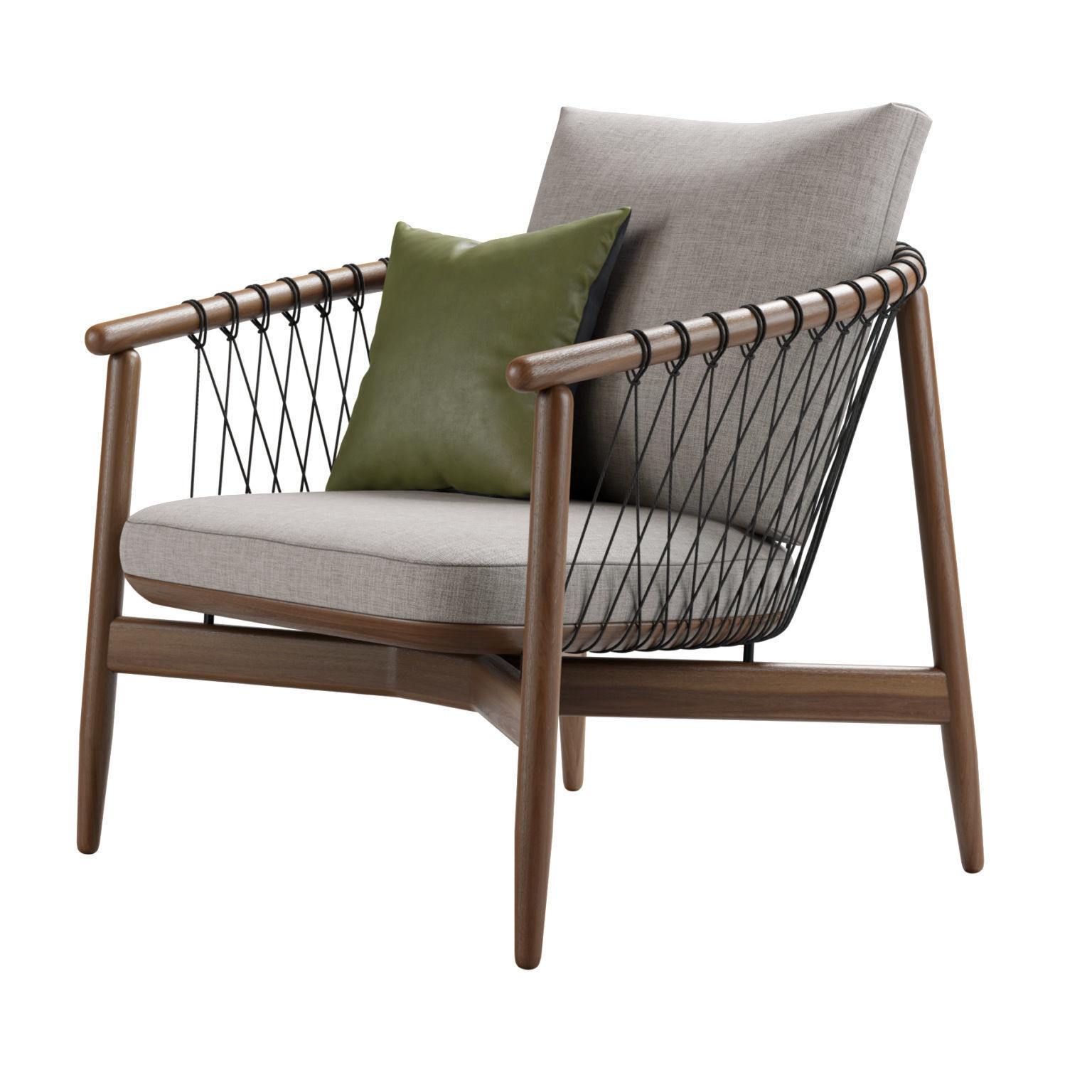 Crosshatch Lounge Chair 3D model_8