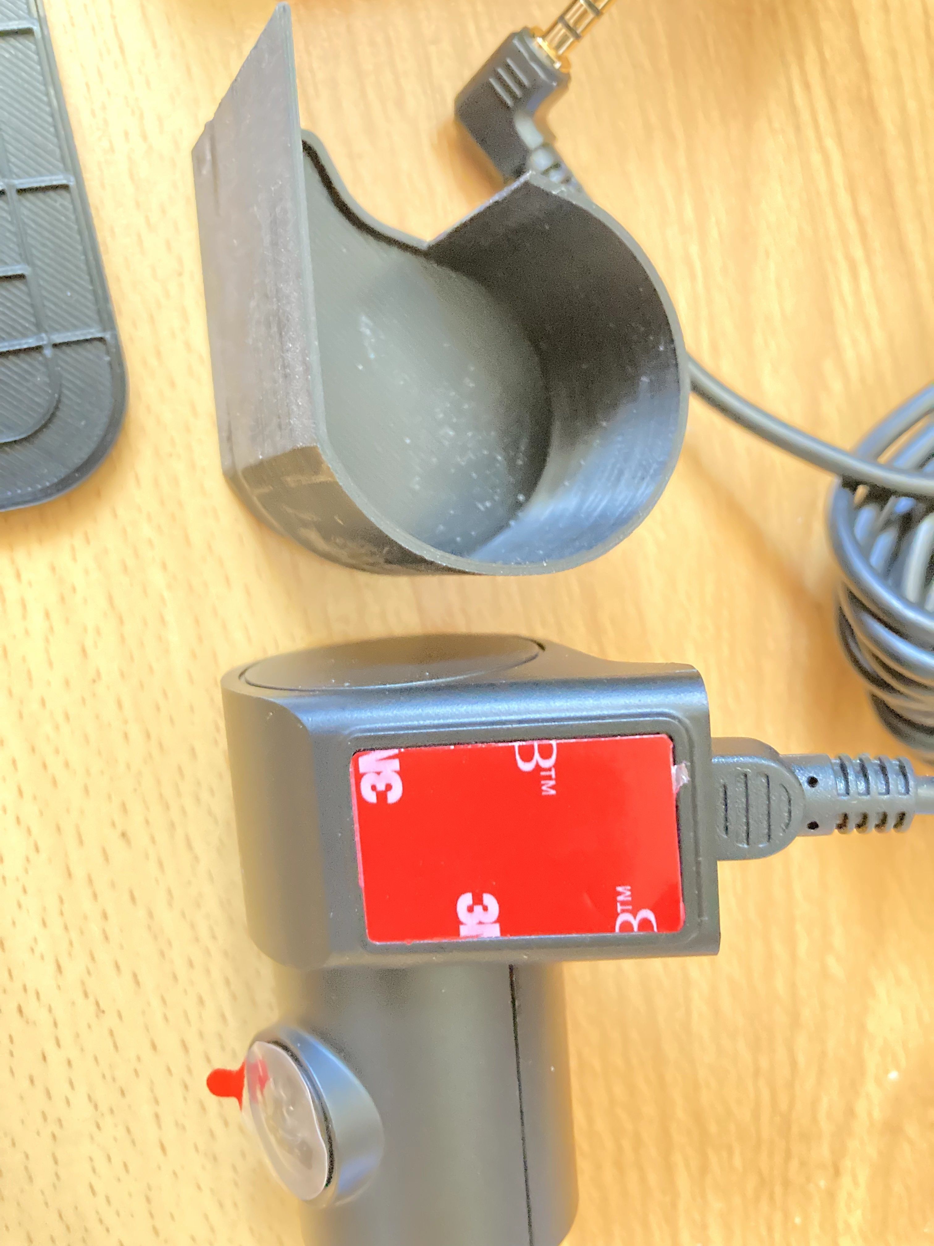 Mounts for front and rear TrueCam H25 GPS 4K dash camera 3D print model_5