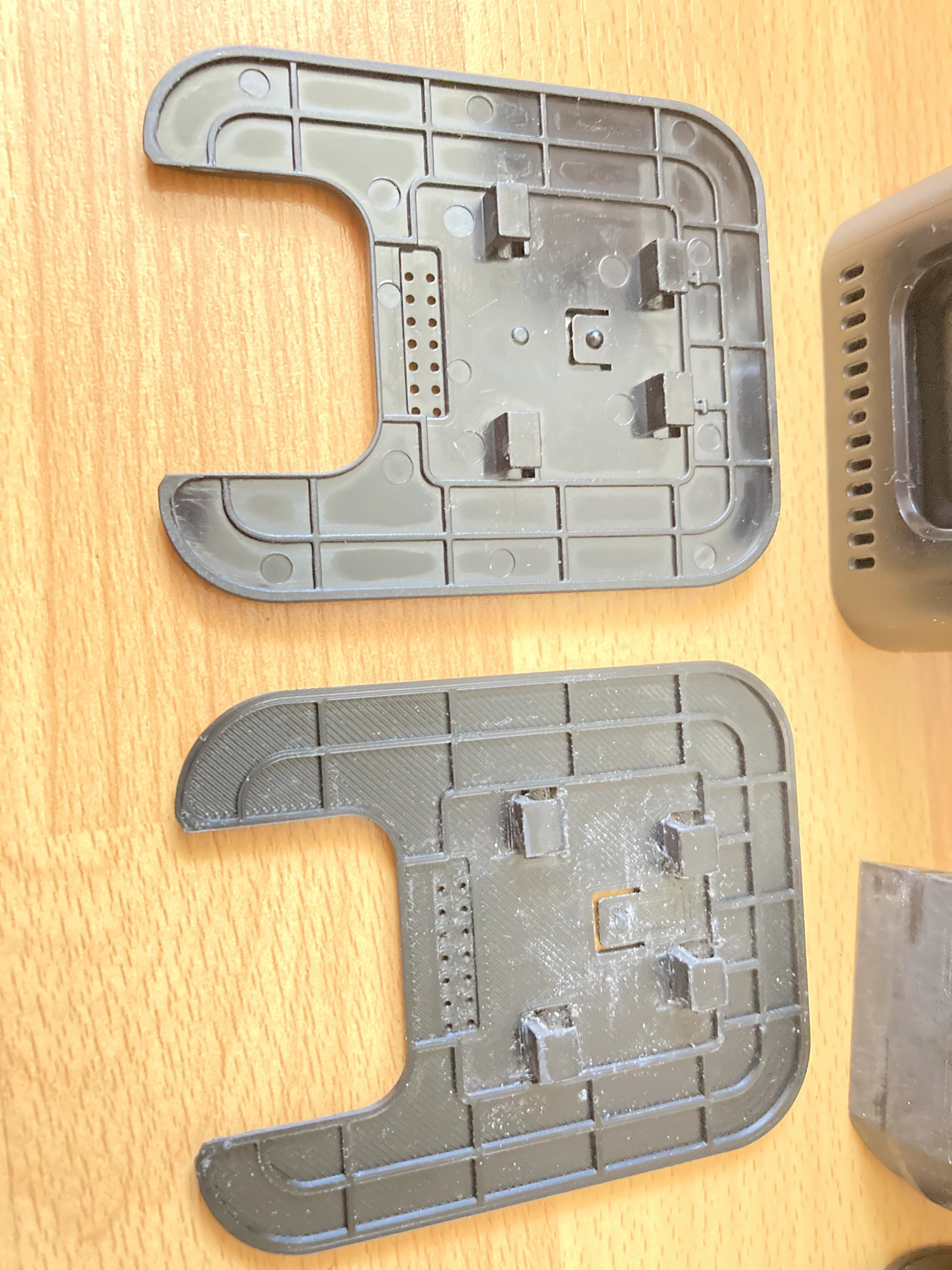 Mounts for front and rear TrueCam H25 GPS 4K dash camera 3D print model_4